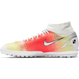 Nike Mercurial Superfly 8 Academy Mds Tf CV0952 118 patike za nogomet crvena, bijela, žuta narančasta