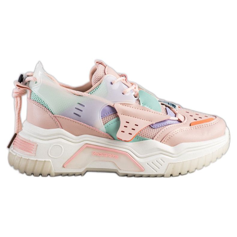 SHELOVET Šarene modne tenisice ružičasta raznobojna