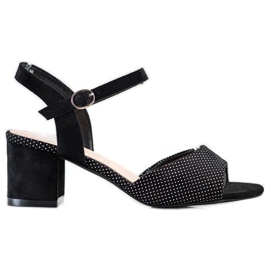 Crne sandale na šanku Sergio Leone crna