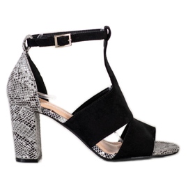 Sergio Leone Zatvorene sandale Sergia Leonea crna