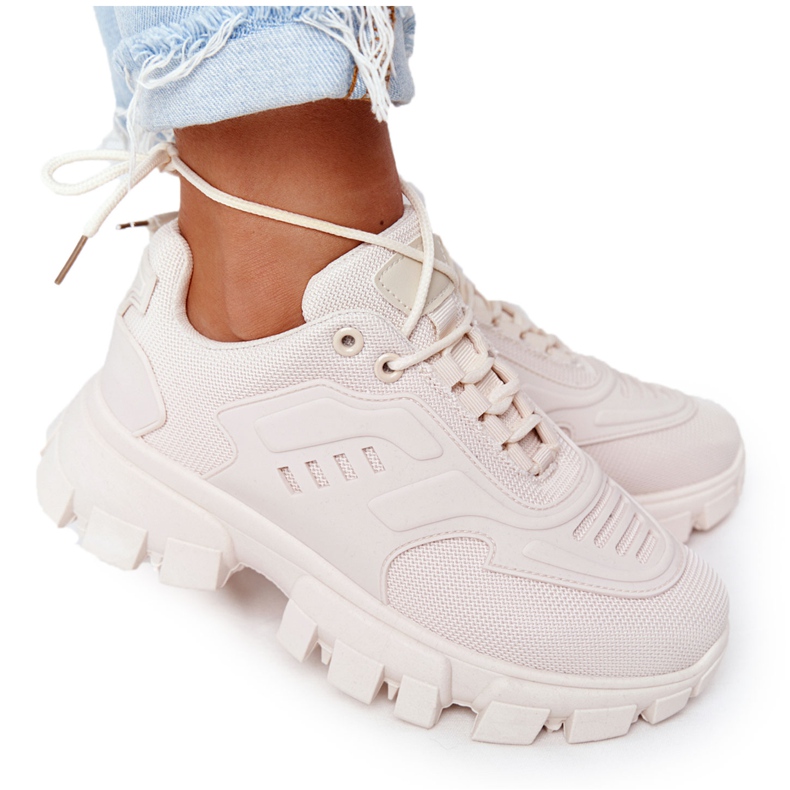 Ženske tenisice bež boje New York na velikom potplatu