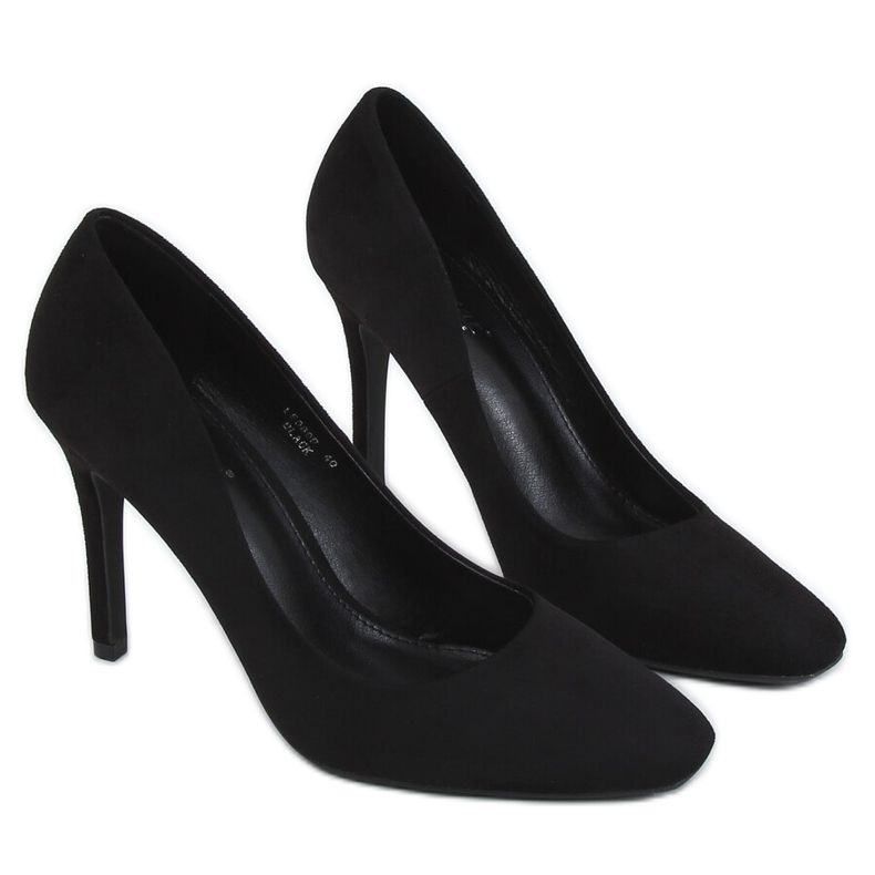 Crne ženske štikle LE080P Crna crno