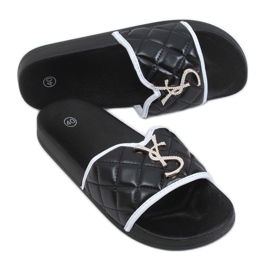 Crne ženske ženske papuče BG77P Crne crna