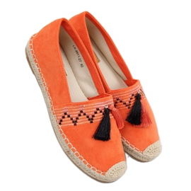 Narančaste boho espadrile s resama LX-3R11 Narančasta