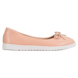 Diamantique Modne balerinke s eko kožom ružičasta