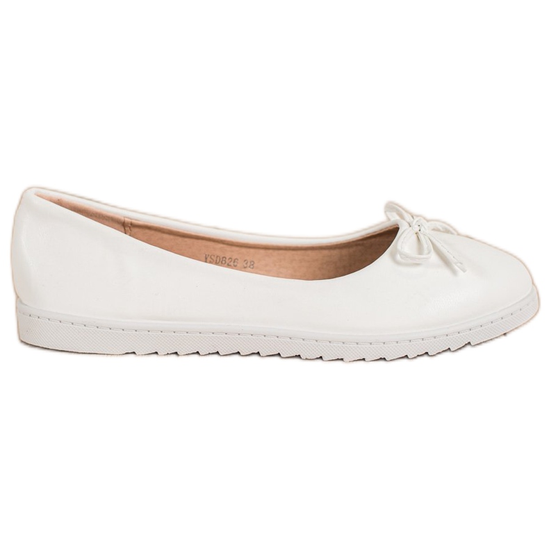 Diamantique Modne balerinke s eko kožom bijela