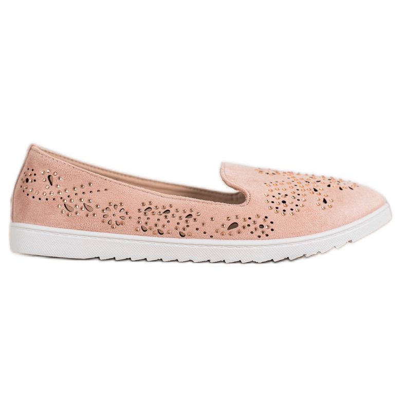 Renda Suede Lords s kristalima ružičasta