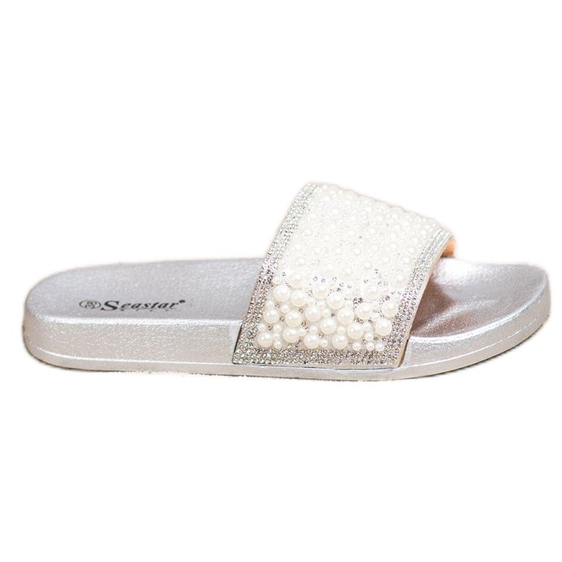 Seastar Elegantne papuče s biserima srebro