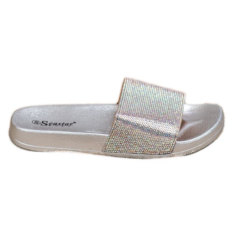 Seastar Papuče s kristalima siva