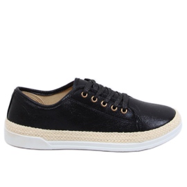 Crne espadrile s vezicama JA3200 Crne crna