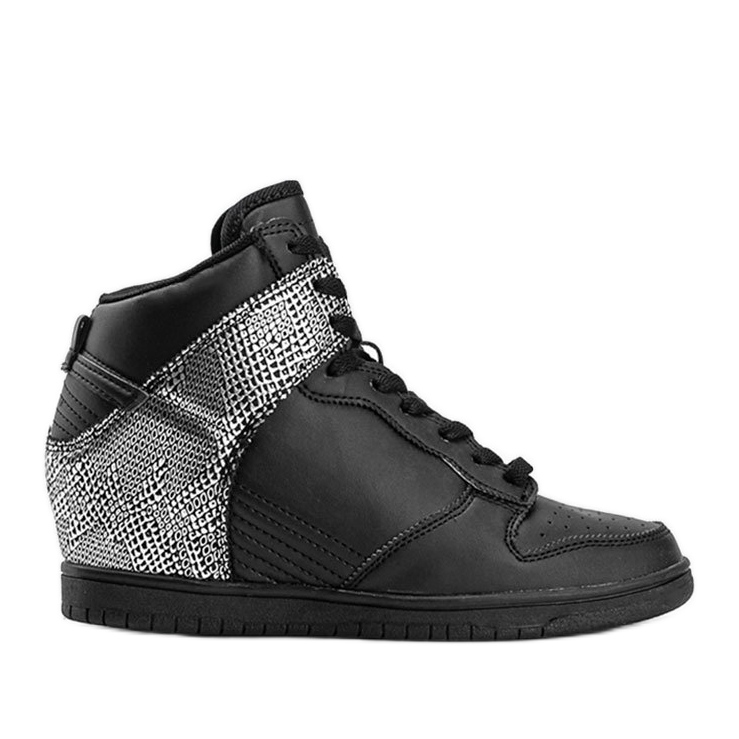 Crne tenisice do gležnja sa životinjskim motivom crno