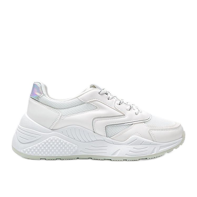 Zdepaste bijele tenisice s metalnim Kenna detaljima bijela