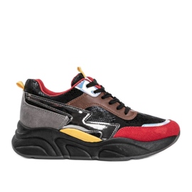 Crne tenisice s uzorkom zmijske kože Lindsay crna