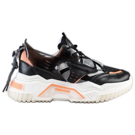 SHELOVET Šarene modne tenisice crna višebojan