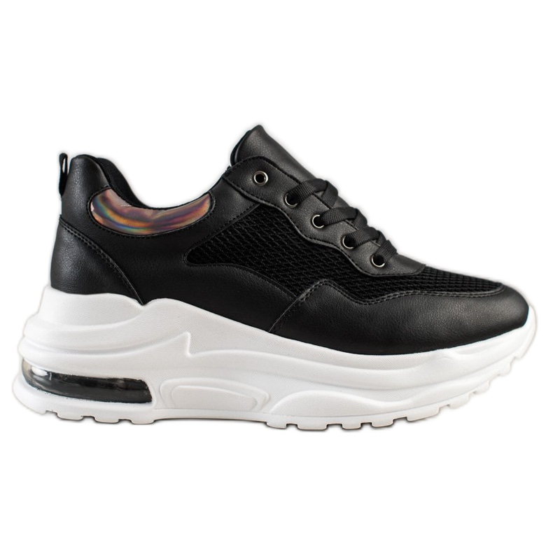 Weide Udobne tenisice na platformi crno