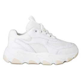 Bella Paris Tenisice na platformi bijela