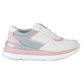 ARTIKER Kožne tenisice na platformi višebojan