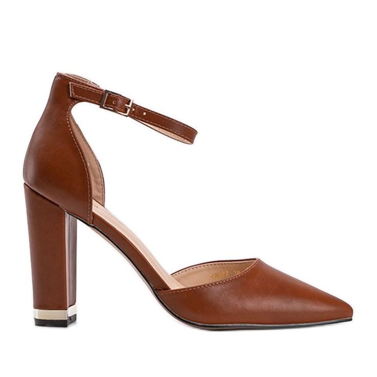 Smeđe pumpe na Kaelyn stupu smeđa