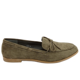 Zelene klasične ženske mokasine 3394 Zelene zelena