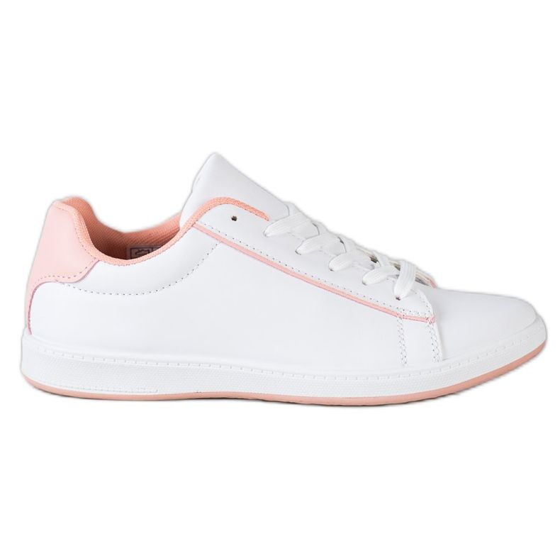 SHELOVET Tenisice s niskim krovom s eko kožom bijela