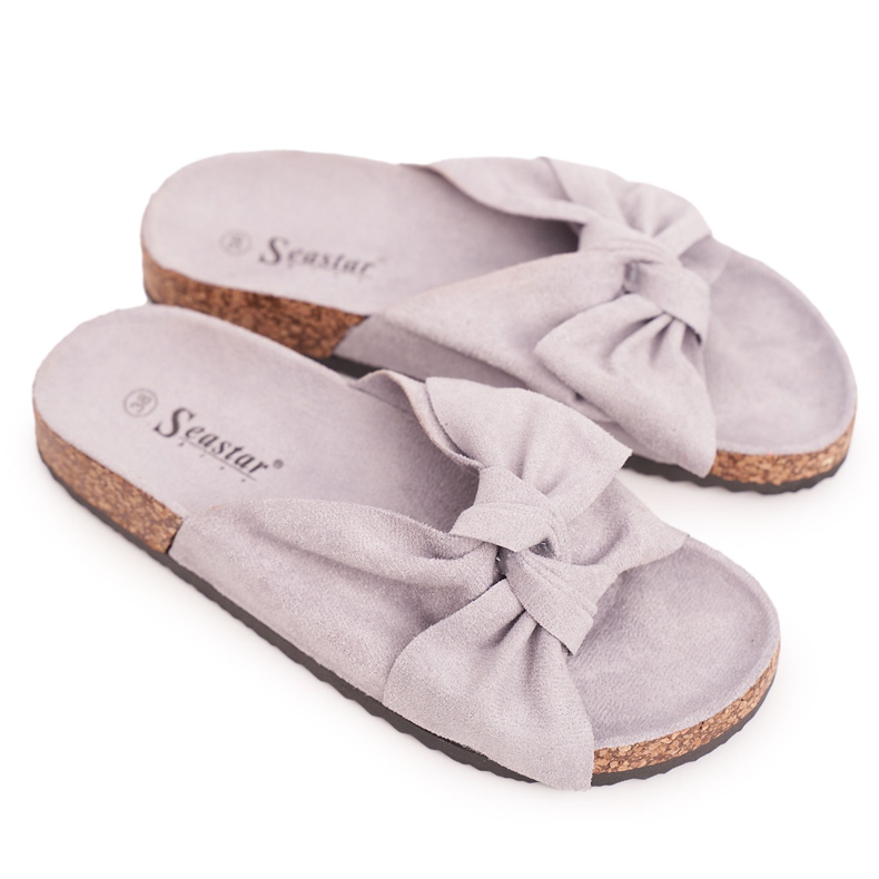 PB2 Dječje sive papuče na plutu Little Wendy siva