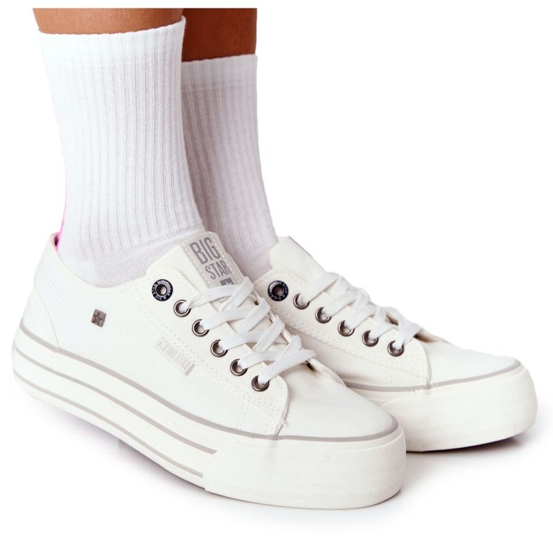 Ženske tenisice na platformi Big Star HH274052 Bijela