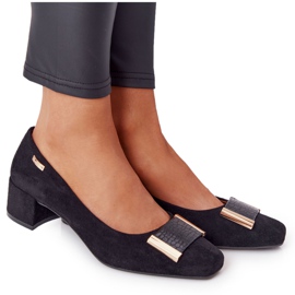 Pumpe od antilopa na petu Sergio Leone PB142 Crna