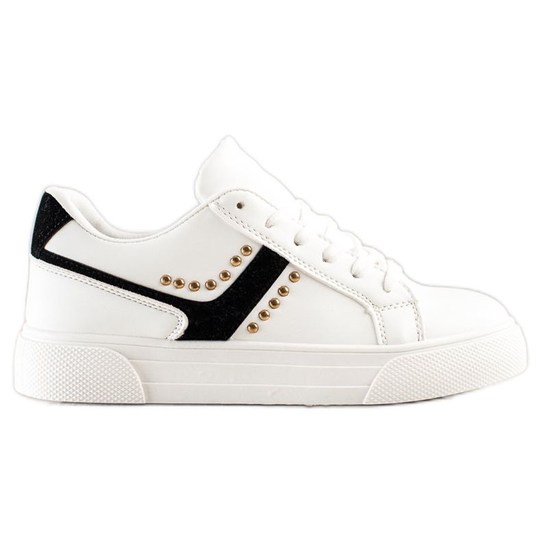 SHELOVET Ležerne bijele sportske cipele bijela