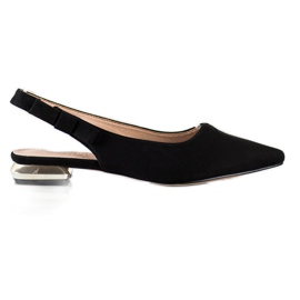 Filippo Crne sandale s otvorenom petom crno