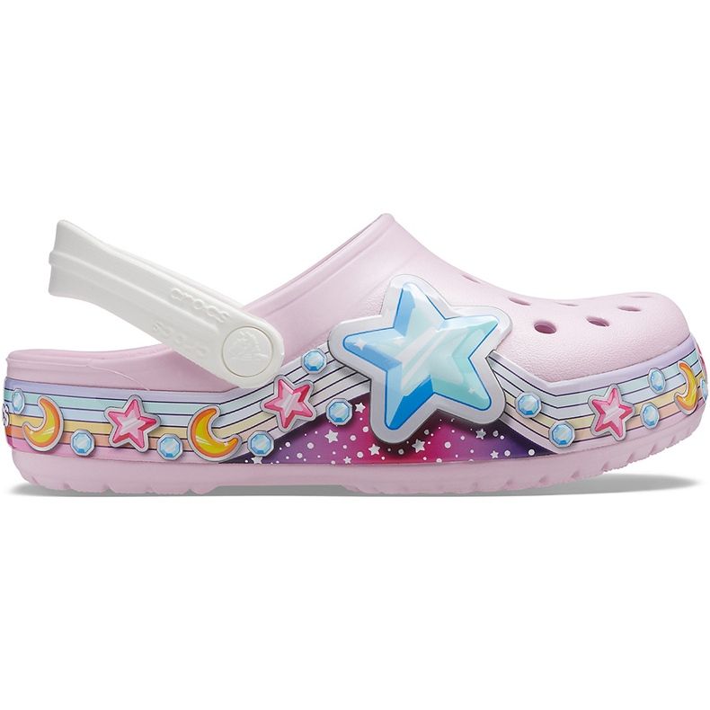 Crocs za djecu Fl Star Band Clog pink 207075 6GD ružičasta