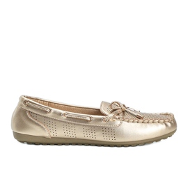 Ažurne natikače od eko kože Golden Esther zlatni