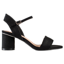 Evento Elegantne sandale na šanku crno