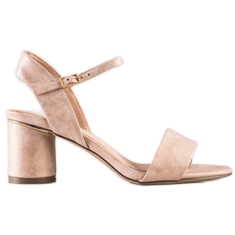 Evento Elegantne sandale na šanku ružičasta