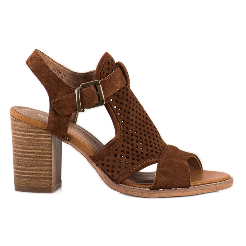 Evento Ažur sandale u proljeće smeđa