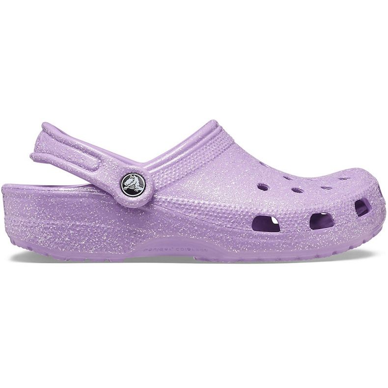 Crocs Ženska klasična glitter klompa ljubičasta 205942 5PR