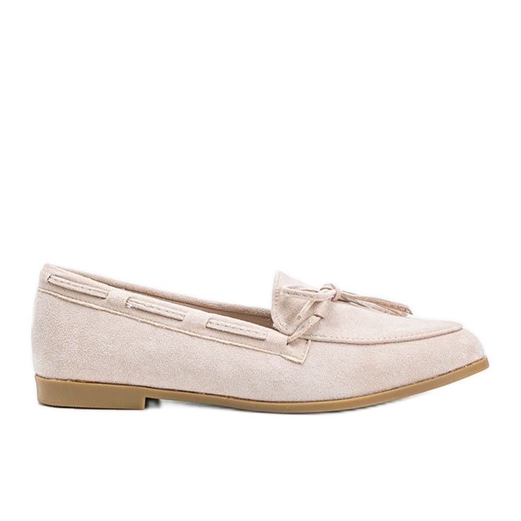 Mokasine u bež boji izrađene od Kierra ekološkog antilopa