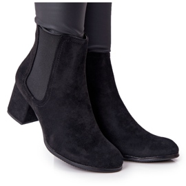 PJ1 Ženske tople čizme Jodhpur čizme Black Juliette crna