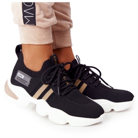 Ženske sportske čarape GOE HH2N4017 Crne crna