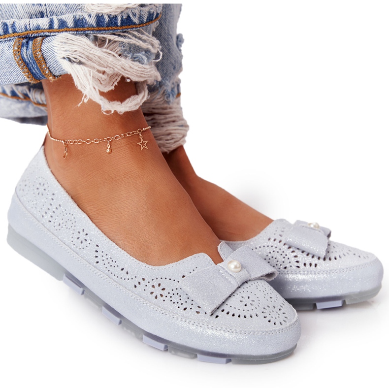 Plave balerinke ekološke kože Rio Flore plava