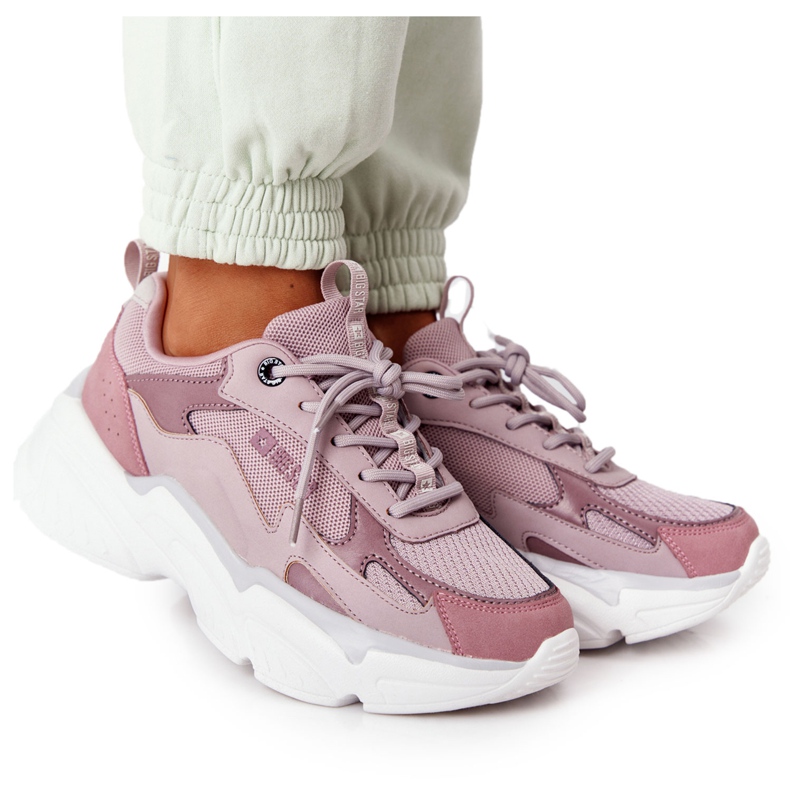 Ženske sportske cipele Memorijska pjena Big Star HH274258 Ljubičasta ružičasta