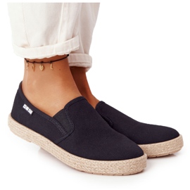 Crne espadrile na pletenoj potplati Big Star DD274017 crna