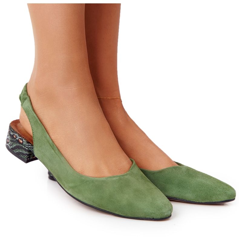 Maciejka Green Ballerinas 04482-09 zelena