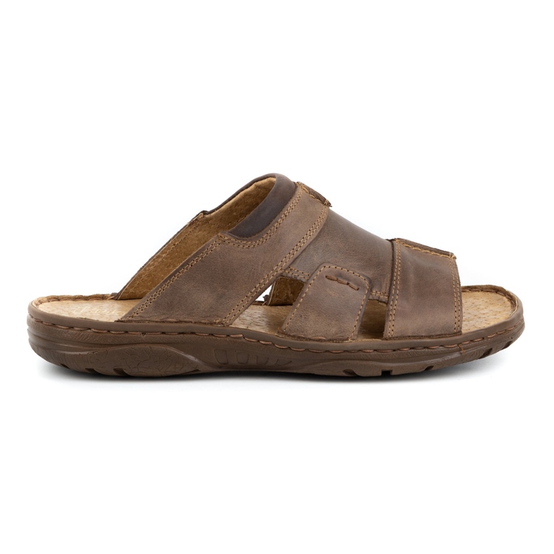 Polbut Muške papuče 358 smeđe smeđa