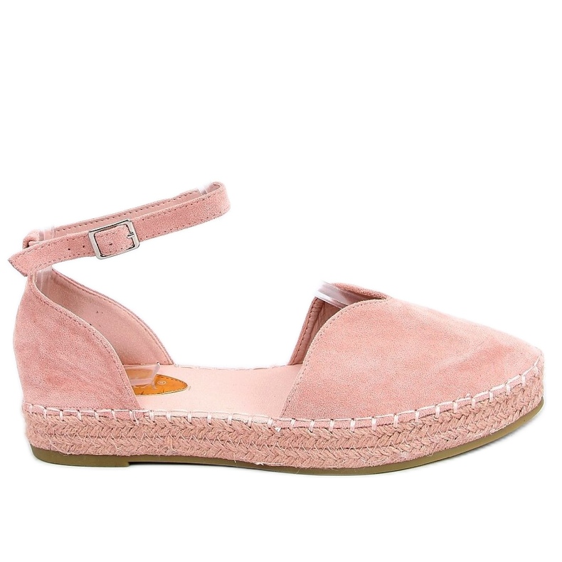 Ženske espadrile s izrezanim ružičastim 1219 Pink ružičasta