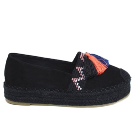 Crne 1735 Crne espadrile s resama crna