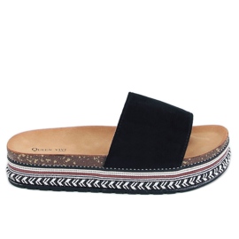 Crne plute papuče 218-211 Crne crna