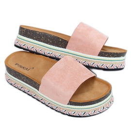 Ružičaste plute papuče LS015 Pink ružičasta