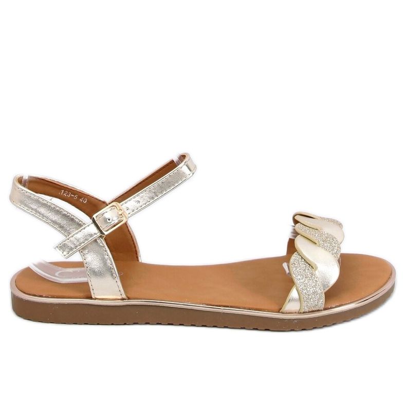 Zlatne ženske sandale 123-5 zlatne zlatna