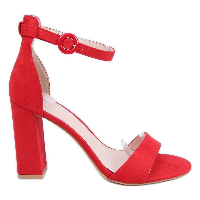 Crvene sandale s visokim potpeticama A12-06 Crvene crvena