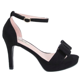 Crne 9R32 Crne sandale na platformi crno